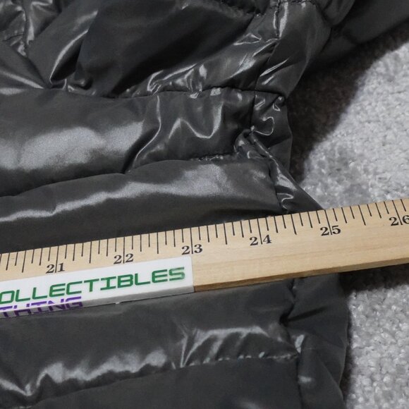 Michael Kors Hooded Puffer Jacket Men's Large Gray Full Zip Lined MSRP $225 - Picture 3 of 11